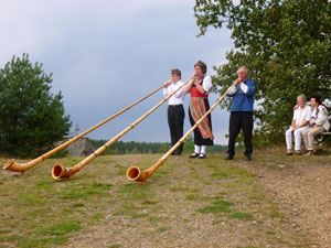 Das Alphorn Trio aus Hamburg Norddeutschland Schwarze Berge