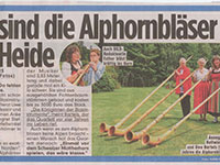 Das Alphorn Ensemble Heide Echo Alphorn Bläser Musikanten