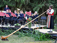 Das Alphorn Ensemble Heide Echo Alphorn Bläser Musikanten